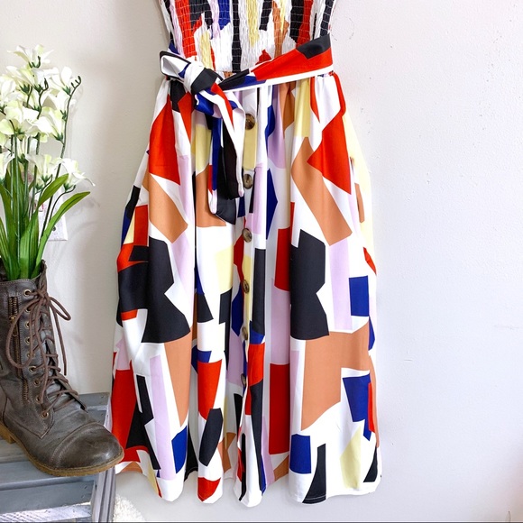 Sleeveless Fit & Flare Midi Dress | Boutique - Picture 7 of 8